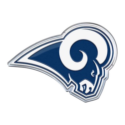 Fan Mats  LLC Los Angeles Rams Embossed Color Emblem Blue