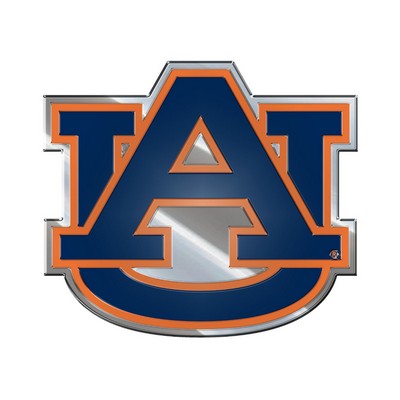 Fan Mats  LLC Auburn Tigers Embossed Color Emblem Blue & Orange