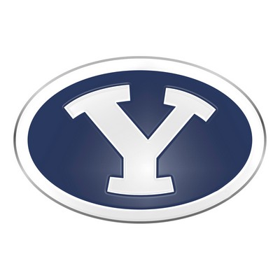 Fan Mats  LLC BYU Cougars Embossed Color Emblem Blue