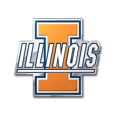 Fan Mats  LLC Illinois Illini Embossed Color Emblem Blue & Orange