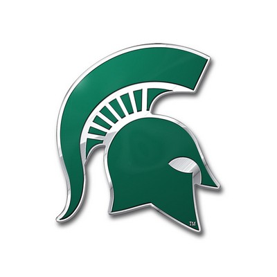 Fan Mats  LLC Michigan State Spartans Embossed Color Emblem Green