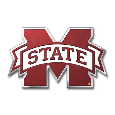 Fan Mats  LLC Mississippi State Bulldogs Embossed Color Emblem Maroon