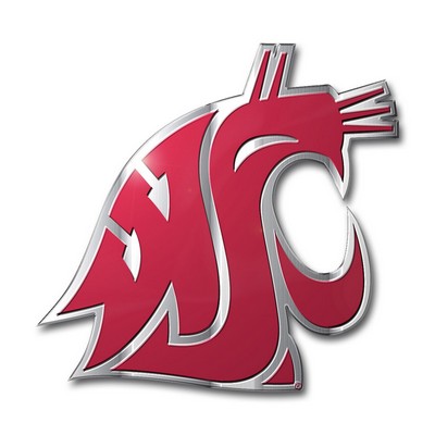 Fan Mats  LLC Washington State Cougars Embossed Color Emblem Maroon