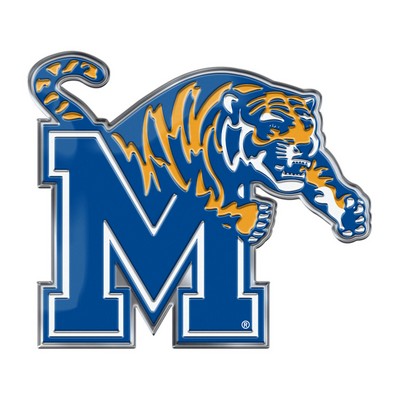 Fan Mats  LLC Memphis Tigers Embossed Color Emblem Blue & Orange