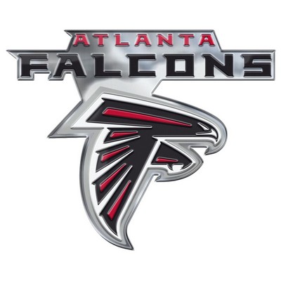 Fan Mats  LLC Atlanta Falcons Embossed Color Emblem2 Red & Black