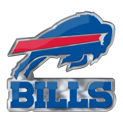 Fan Mats  LLC Buffalo Bills Embossed Color Emblem2 Blue & Red