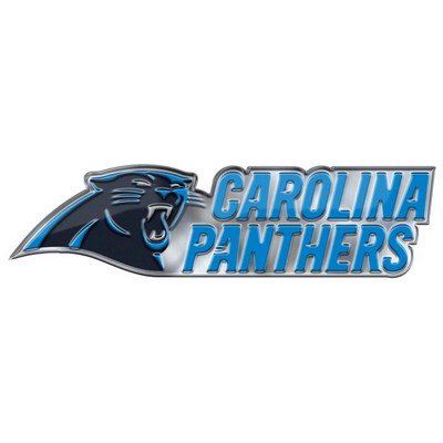 Fan Mats  LLC Carolina Panthers Embossed Color Emblem2 Blue & Black