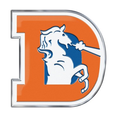 Fan Mats  LLC Denver Broncos Embossed Color Emblem2 Blue & Orange