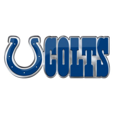 Fan Mats  LLC Indianapolis Colts Embossed Color Emblem2 Blue