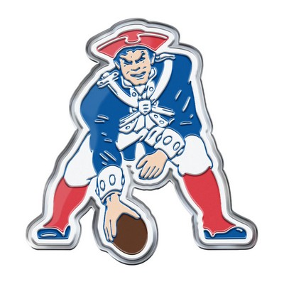 Fan Mats  LLC New England Patriots Embossed Color Emblem2 Blue & Red