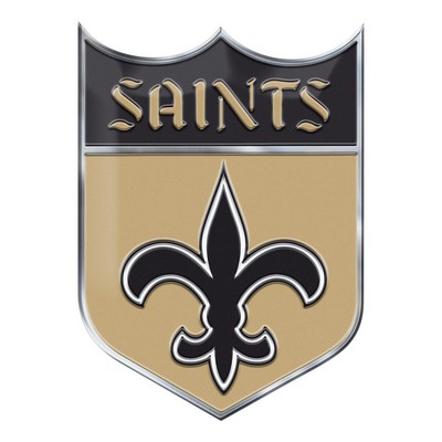 Fan Mats  LLC New Orleans Saints Embossed Color Emblem2 Gold