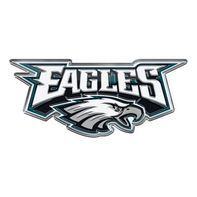 Fan Mats  LLC Philadelphia Eagles Embossed Color Emblem2 White & Green