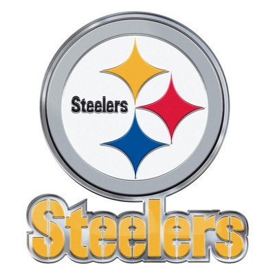 Fan Mats  LLC Pittsburgh Steelers Embossed Color Emblem2 Multi Color