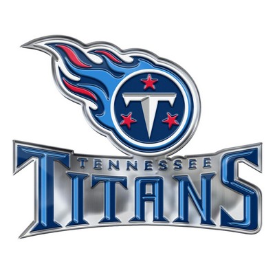 Fan Mats  LLC Tennessee Titans Embossed Color Emblem2 Blue & Red