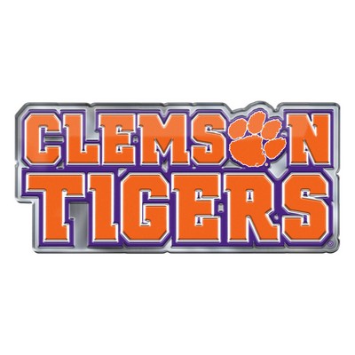 Fan Mats  LLC Clemson Tigers Embossed Color Emblem2 Orange