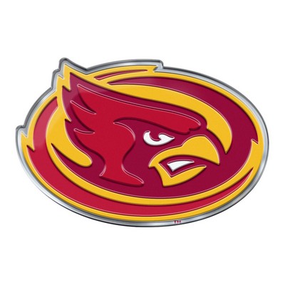 Fan Mats  LLC Iowa State Cyclones Embossed Color Emblem2 Red & Yellow