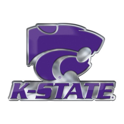 Fan Mats  LLC Kansas State Wildcats Embossed Color Emblem2 Purple