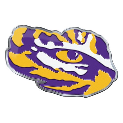 Fan Mats  LLC LSU Tigers Embossed Color Emblem2 Purple & Yellow