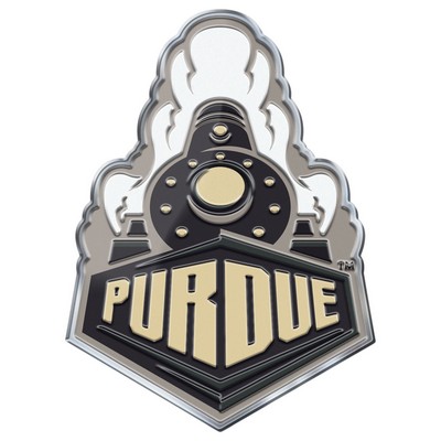 Fan Mats  LLC Purdue Boilermakers Embossed Color Emblem2 Gold & Black