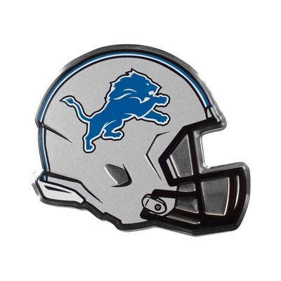 Fan Mats  LLC Detroit Lions Embossed Helmet Emblem Blue & Gray