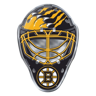 Fan Mats  LLC Boston Bruins Embossed Helmet Emblem Black