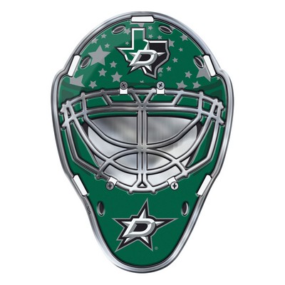 Fan Mats  LLC Dallas Stars Embossed Helmet Emblem Green