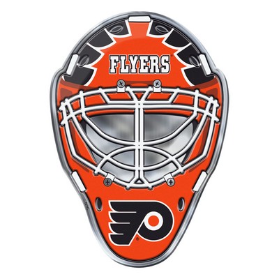 Fan Mats  LLC Philadelphia Flyers Embossed Helmet Emblem Orange