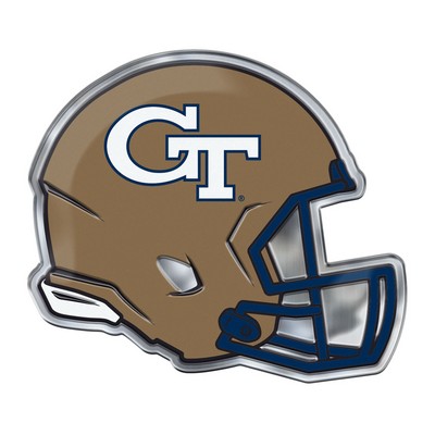 Fan Mats  LLC Georgia Tech Yellow Jackets Embossed Helmet Emblem Gold