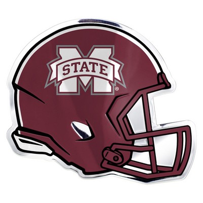 Fan Mats  LLC Mississippi State Bulldogs Embossed Helmet Emblem Maroon