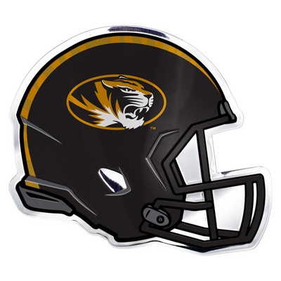 Fan Mats  LLC Missouri Tigers Embossed Helmet Emblem Black & Yellow