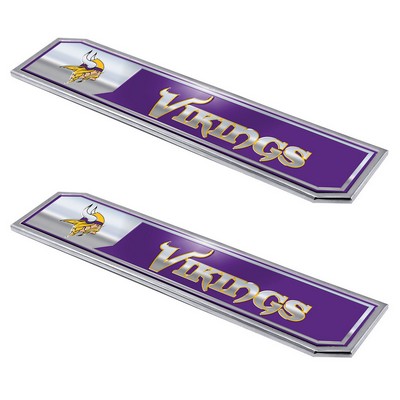 Fan Mats  LLC Minnesota Vikings Embossed Truck Emblem 2-pk Purple