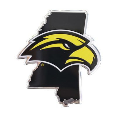 Fan Mats  LLC Southern Miss Golden Eagles Embossed State Emblem Yellow & Black