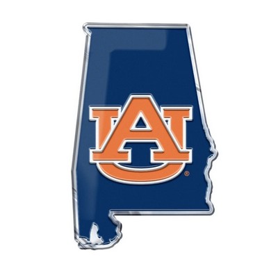 Fan Mats  LLC Auburn Tigers Embossed State Emblem Orange