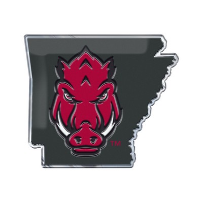 Fan Mats  LLC Arkansas Razorbacks Embossed State Emblem Cardinal