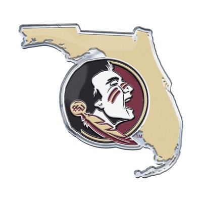 Fan Mats  LLC Florida State Seminoles Embossed State Emblem Garnet