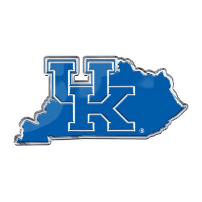 Fan Mats  LLC Kentucky Wildcats Embossed State Emblem Blue