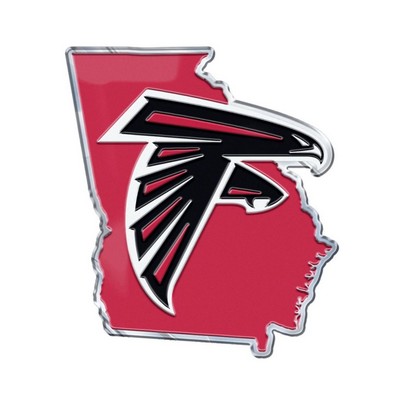 Fan Mats  LLC Atlanta Falcons Embossed State Emblem Red