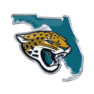 Fan Mats  LLC Jacksonville Jaguars Embossed State Emblem Teal