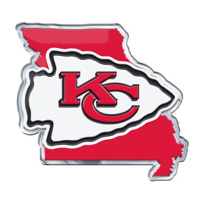 Fan Mats  LLC Kansas City Chiefs Embossed State Emblem Red