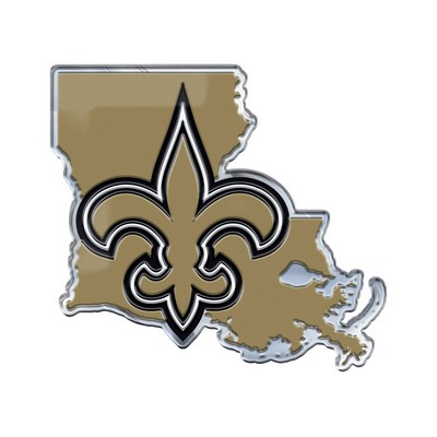 Fan Mats  LLC New Orleans Saints Embossed State Emblem Red