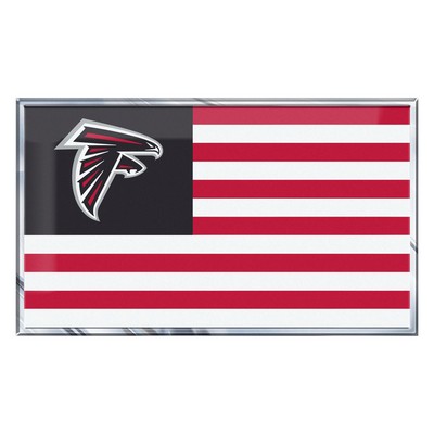 Fan Mats  LLC Atlanta Falcons Embossed State Flag Emblem Red, Black