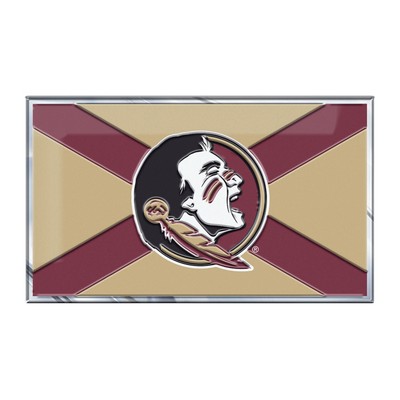 Fan Mats  LLC Florida State Seminoles Embossed State Flag Emblem Garnet