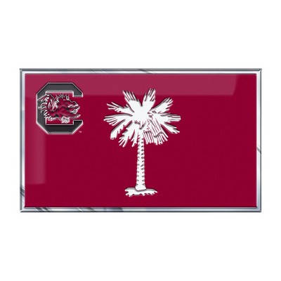 Fan Mats  LLC South Carolina Gamecocks Embossed State Flag Emblem Red