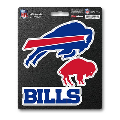 Fan Mats  LLC Buffalo Bills Decal 3-pk Blue