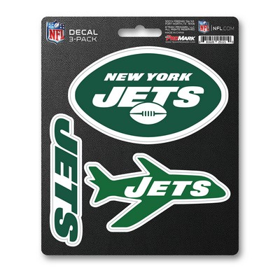 Fan Mats  LLC New York Jets Decal 3-pk Green