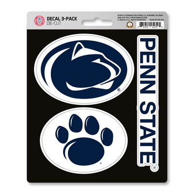 Fan Mats  LLC Penn State Nittany Lions Decal 3-pk Blue