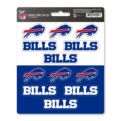 Fan Mats  LLC Buffalo Bills Mini Decal 12-pk Blue