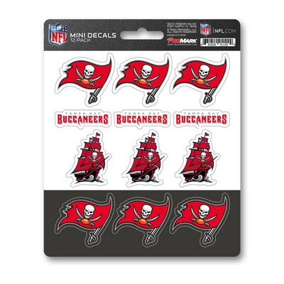 Fan Mats  LLC Tampa Bay Buccaneers Mini Decal 12-pk Red