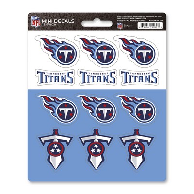 Fan Mats  LLC Tennessee Titans Mini Decal 12-pk Blue