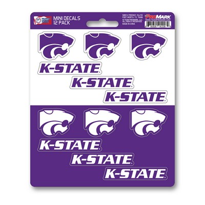 Fan Mats  LLC Kansas State Wildcats Mini Decal 12-pk Purple